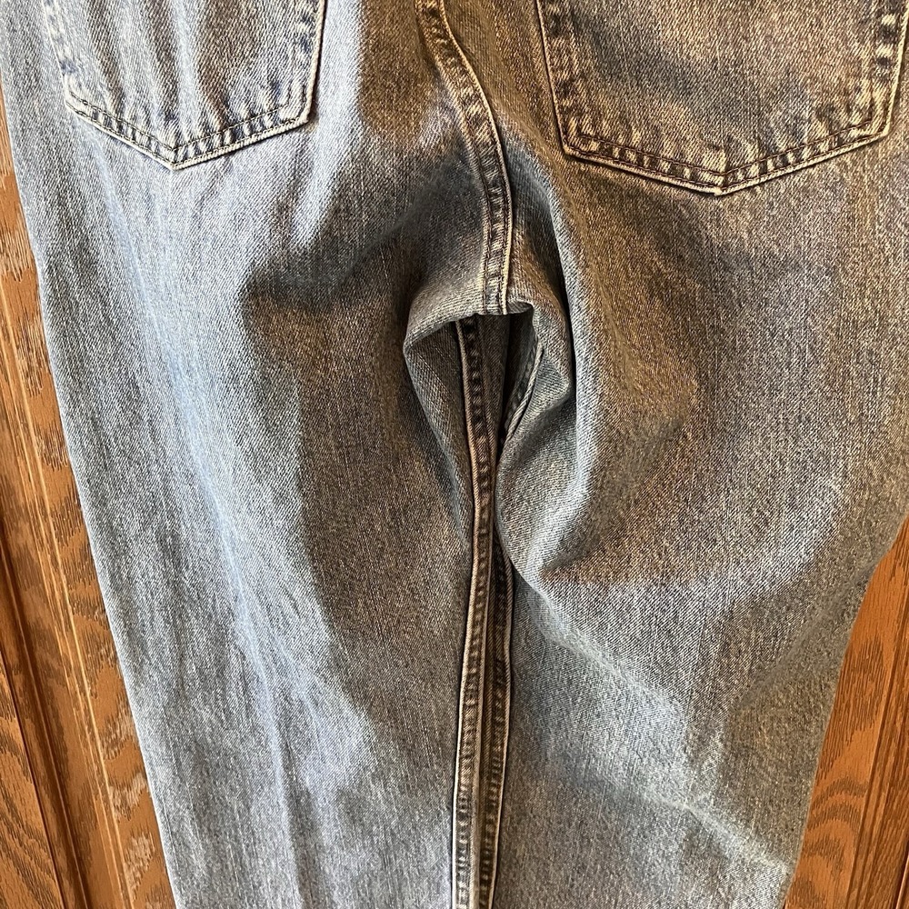 Wrangler Jeans‎ Men's Size 35x34 Regular Fit Straight Leg Light Wash 96501DS - Picture 9 of 14